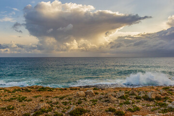 Blue Morning Along the Coastline