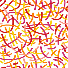 Seamless pattern. Scattered lines