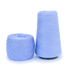 wool, blue yarn, knitting, blue bobbin, thread, yarn, knitting