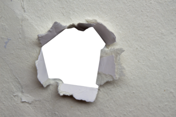 Torn paper piece on transparent background. Png ripped paper.