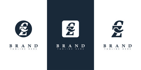 Modern and simple Lowercase CZ Letter Logo, suitable for any business with CZ or ZC initials. - obrazy, fototapety, plakaty