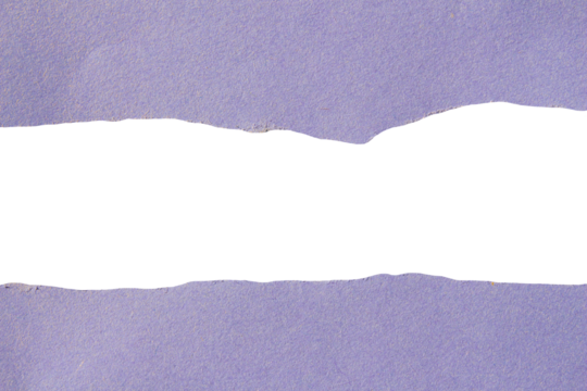 Torn paper piece on transparent background. Png ripped paper.