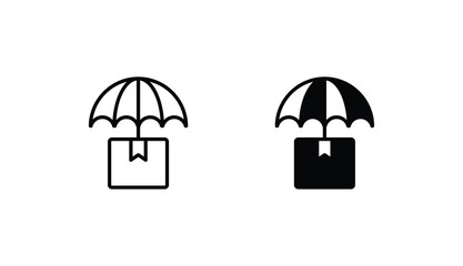 Insurance icon design with white background stock illustration
