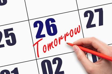 calendar with a date