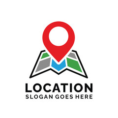 Location logo design vector illustration