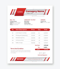  Simple Business invoice form template. Invoicing quotes, money bills or price invoices, Minimalist Invoice Easy to edit and customize, - A4 Size - Print Ready - 300 DPI - Easy to Use - Free Font Used