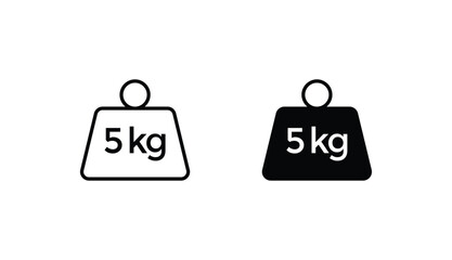Weight icon design with white background stock illustration