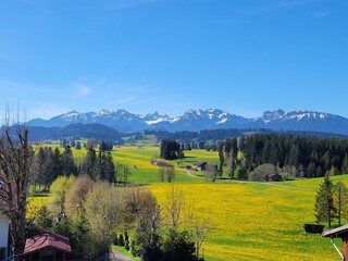 Bavarian Countryside and Alps in Distance - Fussen, Germany	