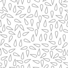 simple creative for White background gray water drop outline embroidery geometric vector pattern design.