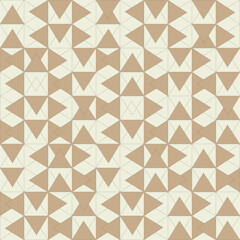 Abstract Brown and Beige tech geometric vector pattern design.orange triangular,Modern stylish texture,geometric tiles Pattern design.