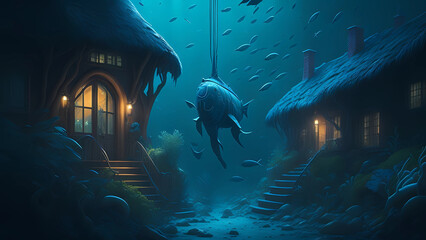 Fototapeta premium Underwater City