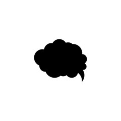  Speech And Thought Bubble icon isolated on white background.