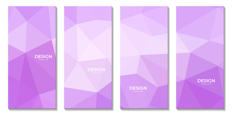 abstract brochures geometric pink gradient with triangles pattern modern background for business