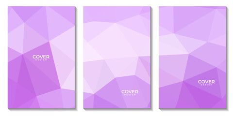abstract flyers geometric pink gradient with triangles pattern modern background for business