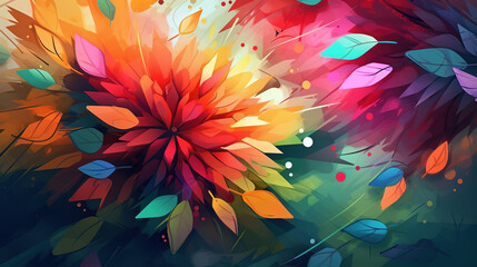 Fototapeta na wymiar Colorful flower background