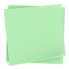 3D note paper. Sticky note. 3D illustration.