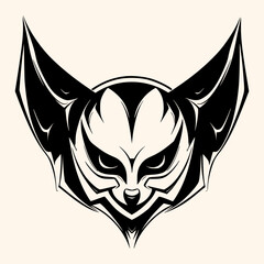 Bat,vampire, vector for logo or icon,clip art, drawing Elegant minimalist style,abstract style Illustration	