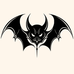 Bat,vampire, vector for logo or icon,clip art, drawing Elegant minimalist style,abstract style Illustration	