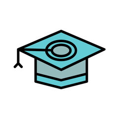 Graduate Cap Icon Design