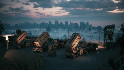 Anti-aircraft missile system of air defense. 