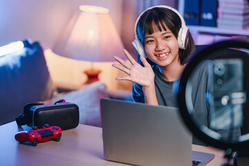 streamer, streaming, stream, entertainment, gamer, game, gaming, headset, play, player. a newcomer...