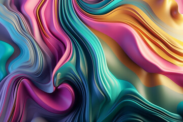 Liquid drops background in vivid pastel tone color. Created with generative AI tools.