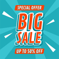 Big Sale template with special offer