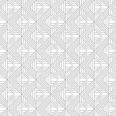 Vector seamless pattern. Modern stylish texture. Monochrome, linear abstract background.