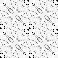 Vector seamless models. The composition of regularly repeating points, circles. Monochrome, simple.