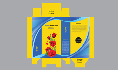 Ready package design for milk drinks ect.chocolate package box design template.Vector Branding package design.Cardboard Box and Paper Tube Mockup.