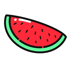 Slice of watermelon