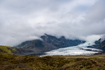 clouds over the mountains