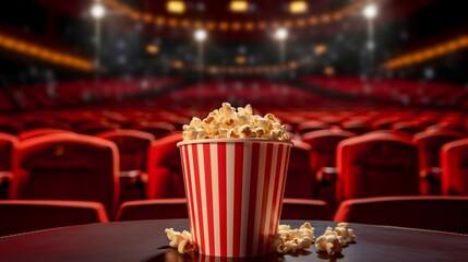 popcorn and cinema. Generative ai