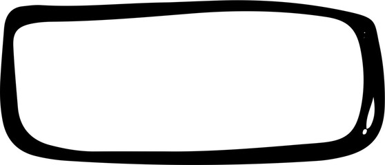 Fototapeta premium Hand Drawn Rectangle Design Element