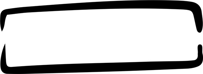 Hand Drawn Rectangle Design Element