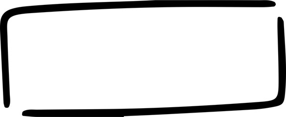 Hand Drawn Rectangle Design Element