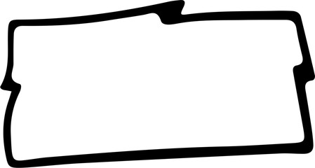 Hand Drawn Rectangle Design Element