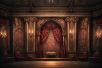 classic and vintage luxury wall backdrop