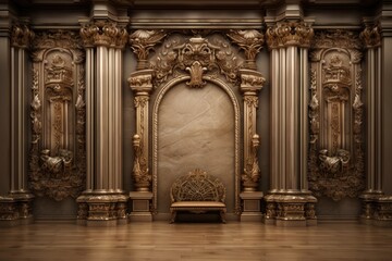 classic and vintage luxury wall backdrop