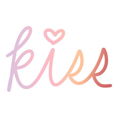 Text in pastel colours 