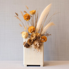 Dry Flowers in a Vase