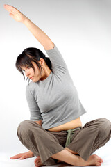 attractive brunette woman