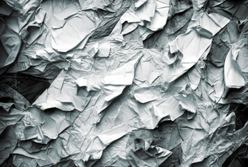 Torn Paper with tape on it in black and white. Generative AI.