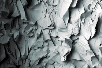 Torn Paper with tape on it in black and white. Generative AI.