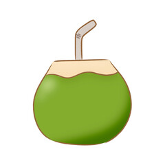 Fruit drawing, tropical fruits drawing, fruit set collection 