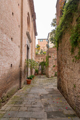 Fototapeta na wymiar Generic architecture and street view in Siena, Tuscany, Italy