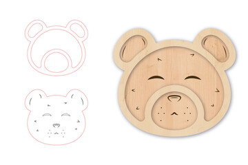 Children Platter laser cut