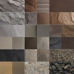68 Stone Texture: A natural and organic background featuring stone texture in earthy and muted tones that create a raw and rustic feel5, Generative AI