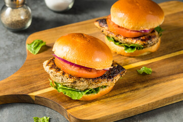Homemade Healthy Grilled Chicken Breast Sandwich
