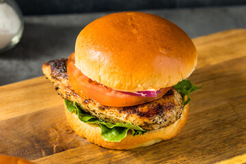 Homemade Healthy Grilled Chicken Breast Sandwich